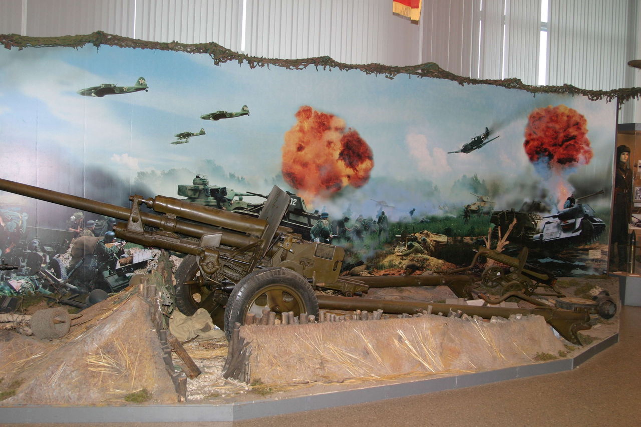 Экспонаты музея Вооруженных Сил РФ в Москве