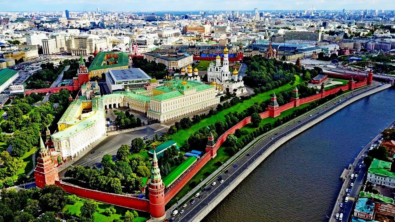 Вид Московского Кремля с высоты