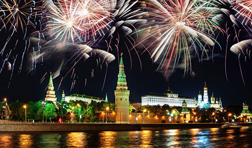 Новогодний праздник на Москве-реке