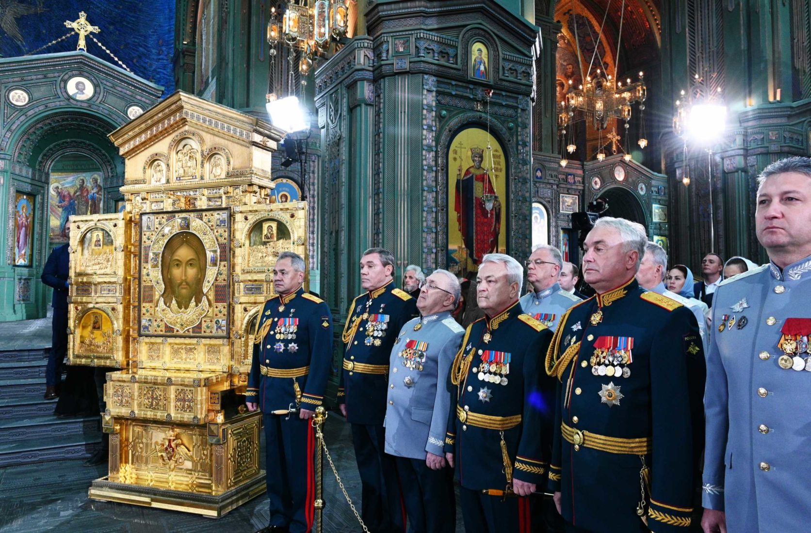 Главная икона храма Вооружённых сил Российской Федерации «Спас Нерукотворный»