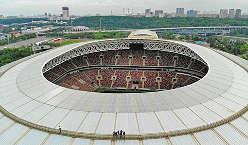 Экскурсия на крышу стадиона Лужники в Москве