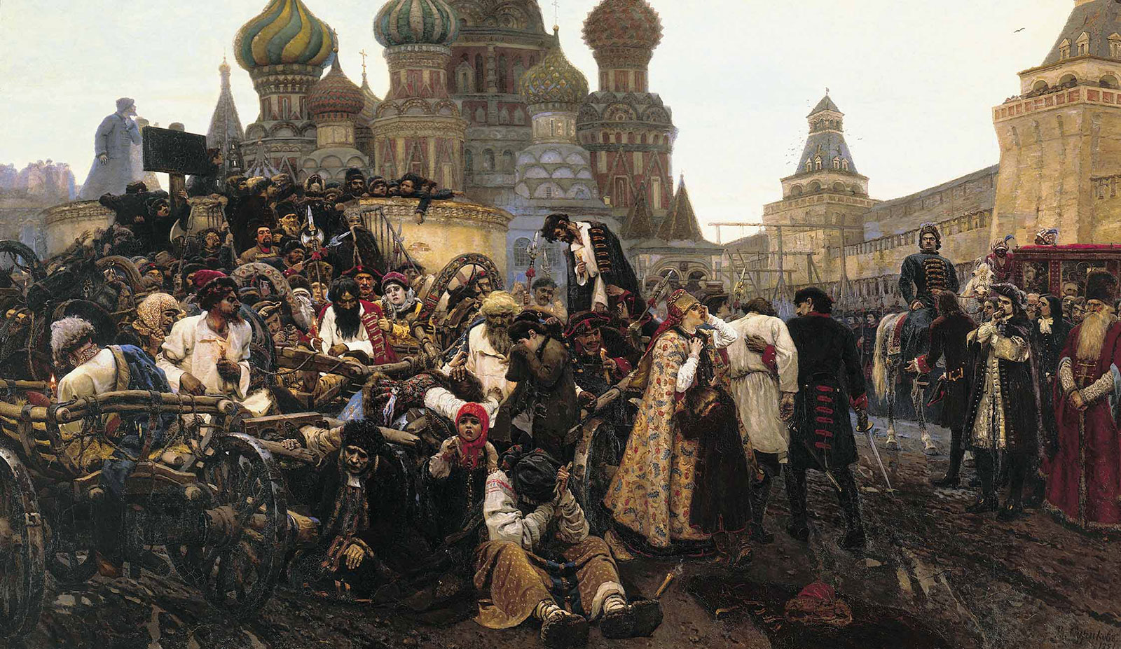 Картина Суриков В.И. «Утро стрелецкой казни», 1881 год
