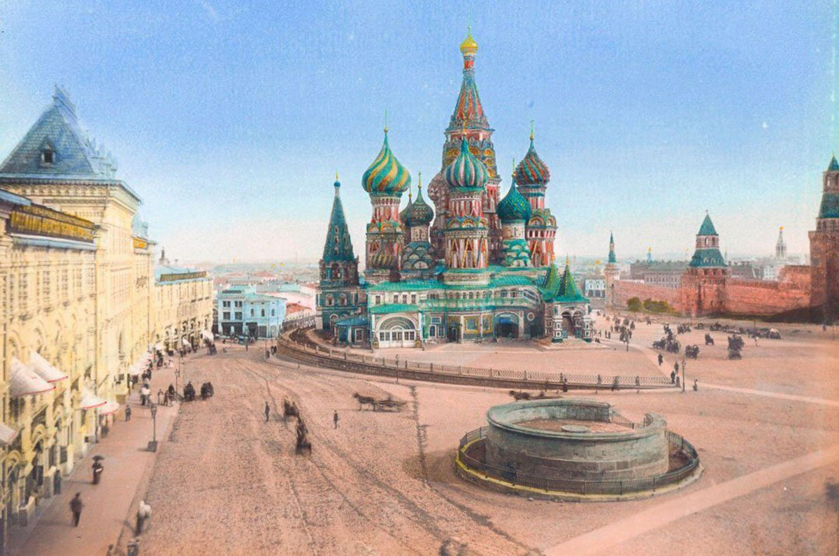 Ретро-фото Лобного места в Москве