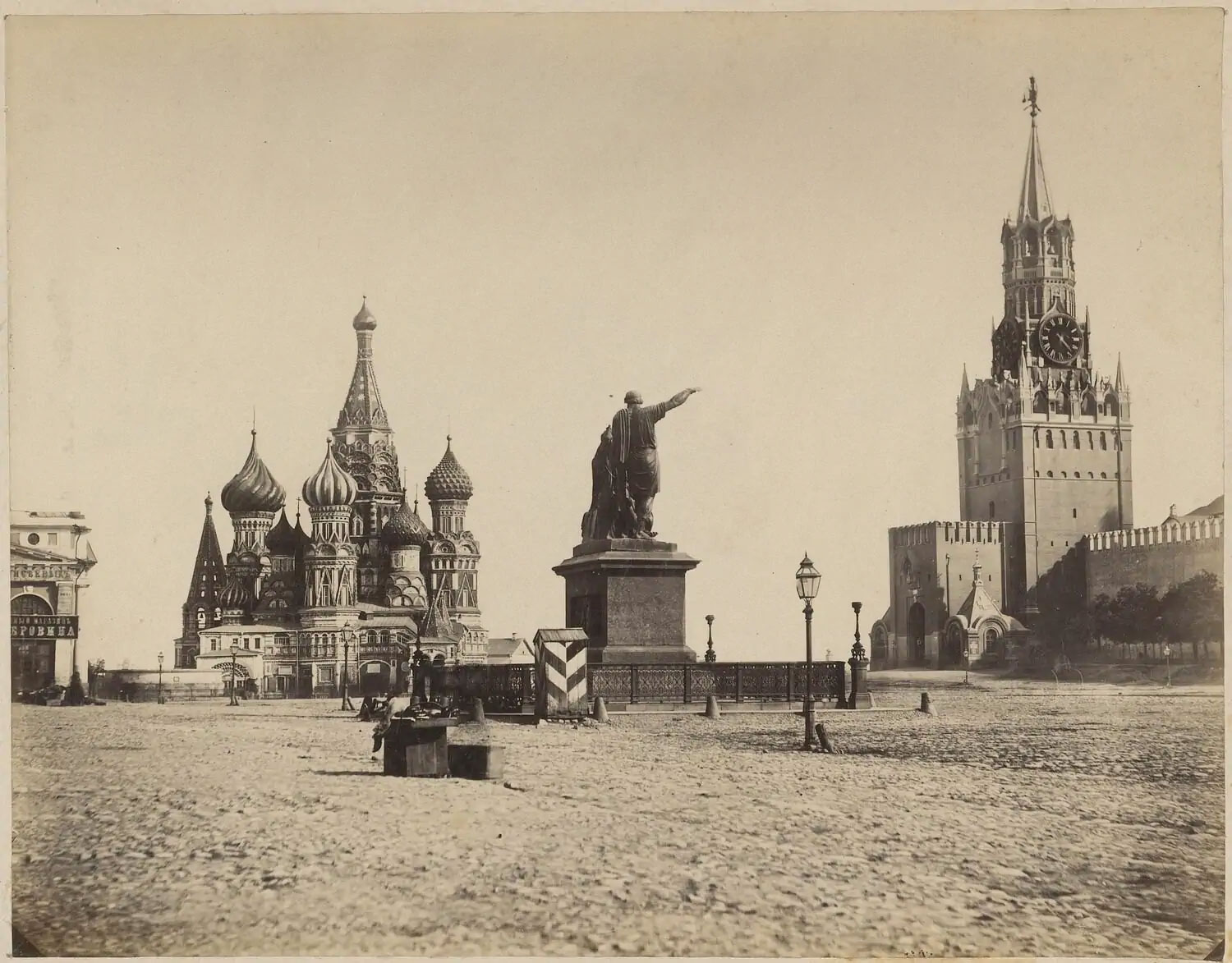 Вид на Красную площадь, фотография 1870 - 1888 год