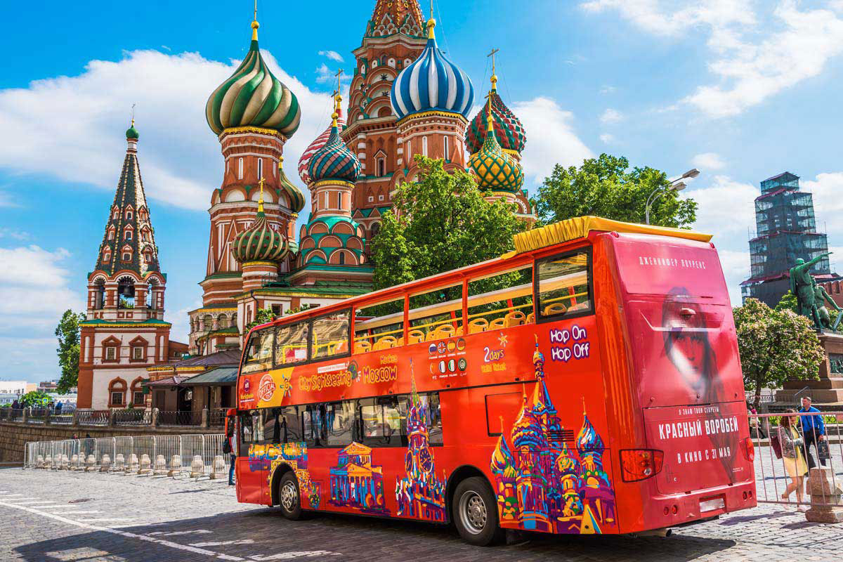 Экскурсионные маршруты на красном двухэтажном автобусе в Москве
