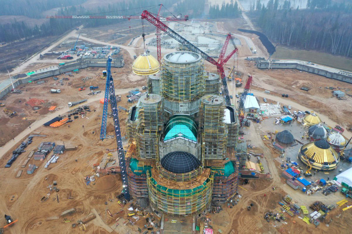 Строительство главного храма Вооруженных Сил РФ в Москве