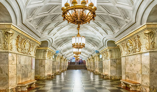 Экскурсия - Подземные дворцы Москвы на кольцевой линии метро