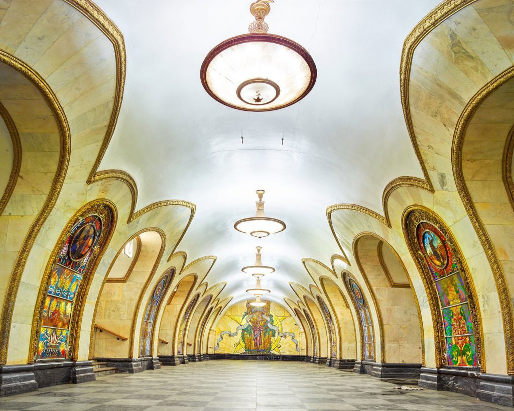 Станция " Новослободская" Московского метро