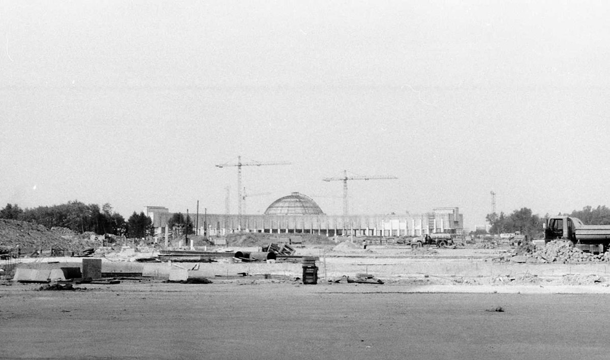 Строительство мемориального комплекса Победы на Поклонной горе, 1989 год