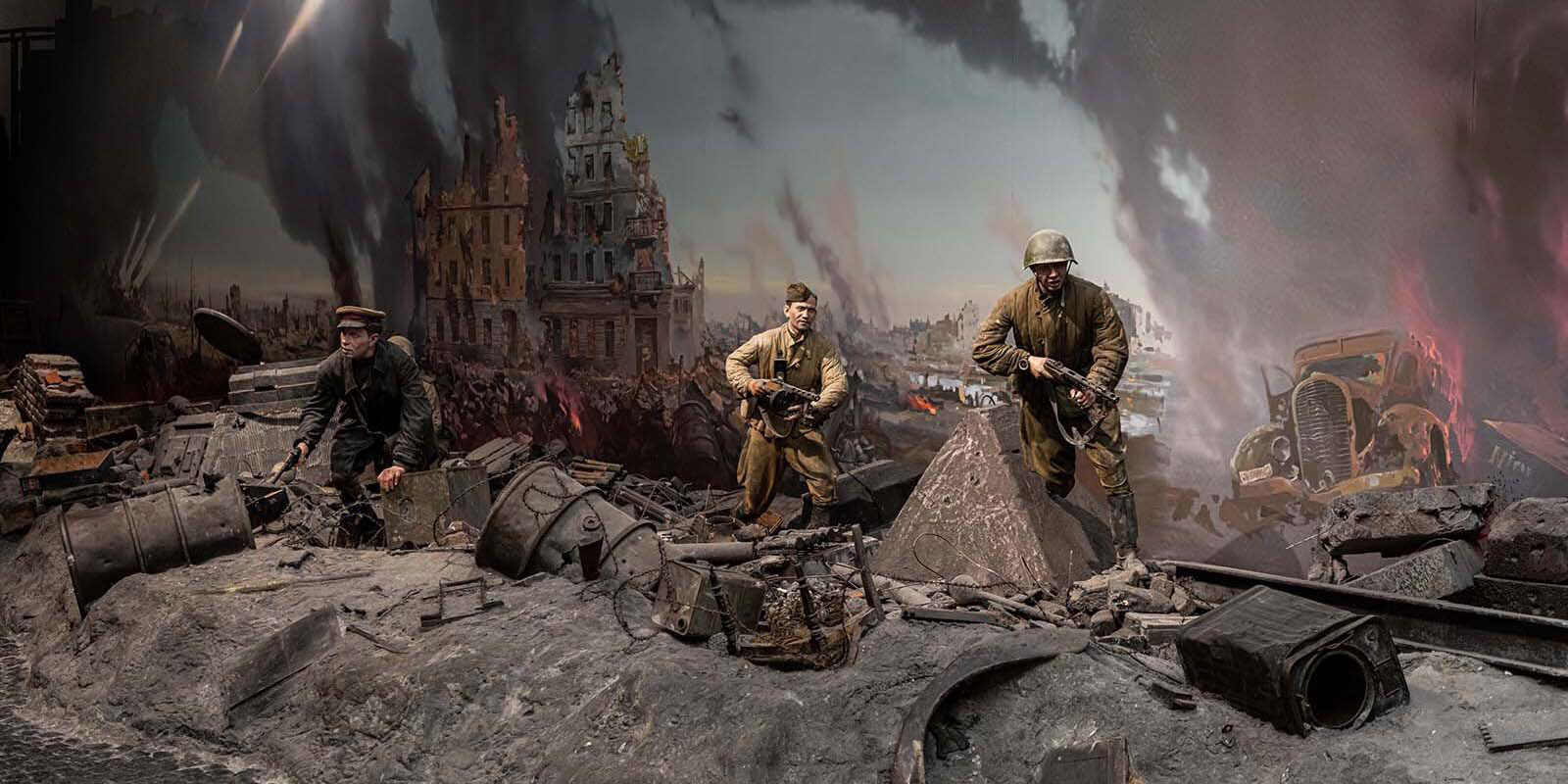 Диорама в музее Победы в Москве