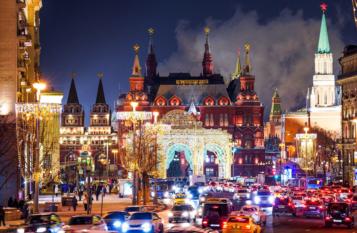 Огни Столицы: вечерняя обзорная экскурсия на автобусе в Москве