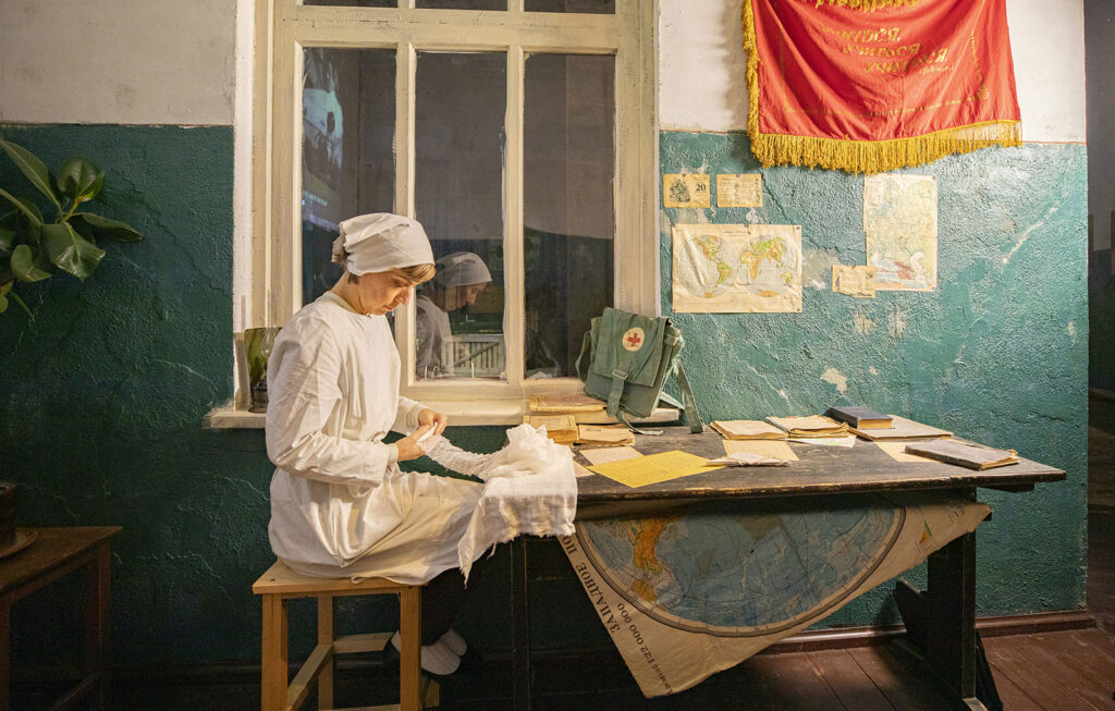 Экспозиция «Подвиг Народа» в музее Победы на Поклонной горе в Москве