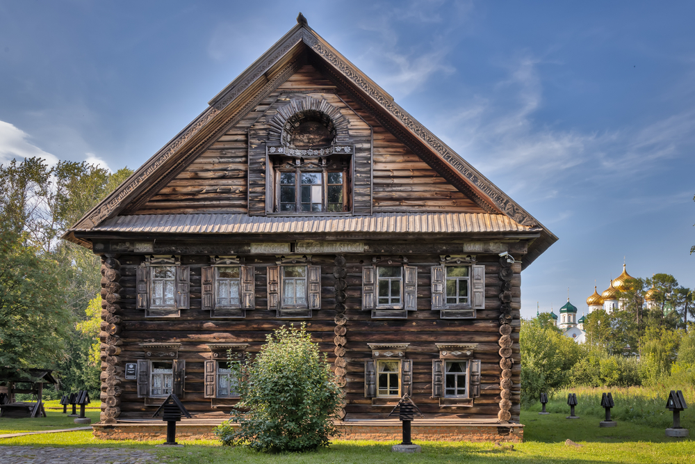 The,Museum,Of,Wooden,Architecture.,Old,Traditional,Russian,Peasant,House.