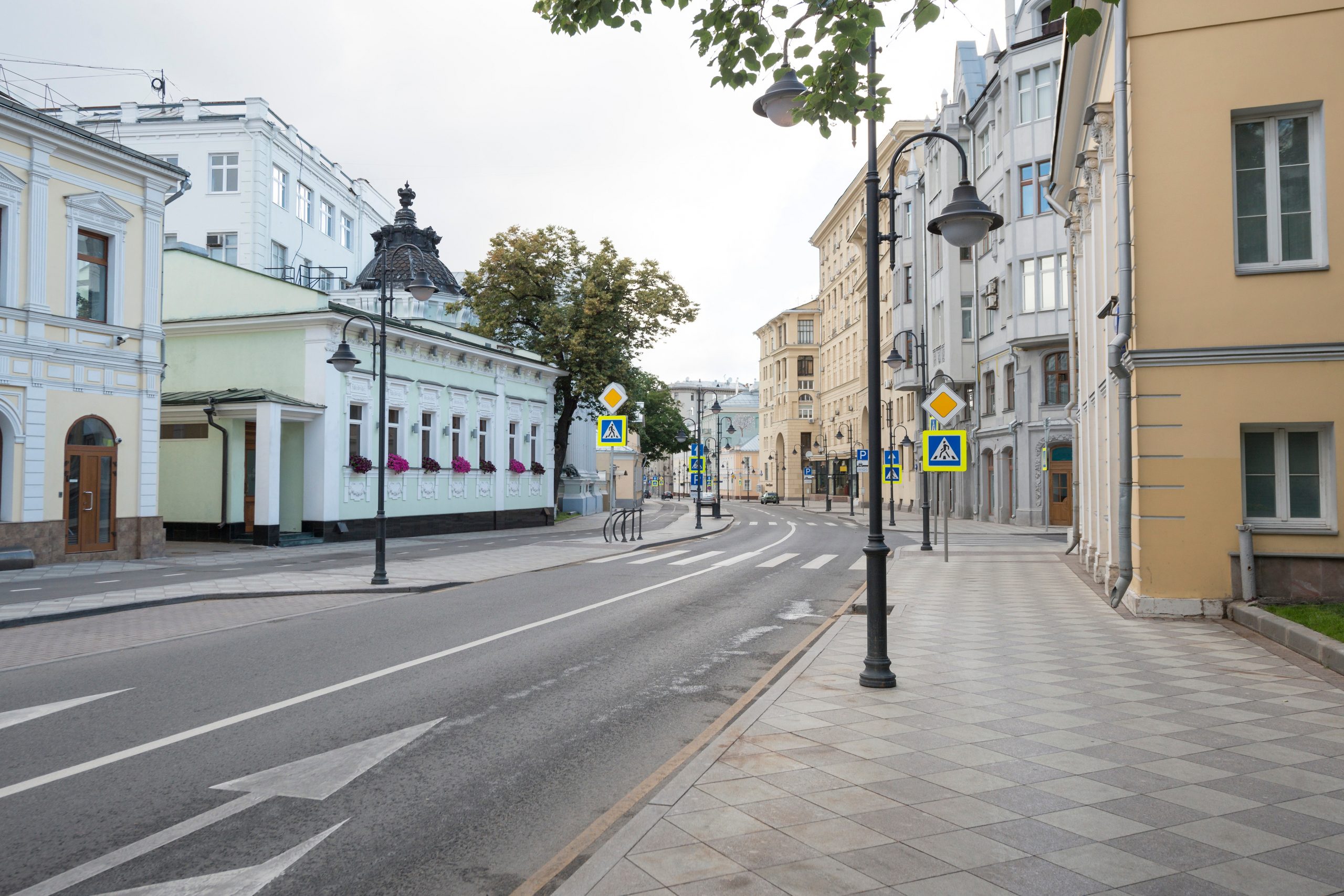 Pyatnitskaya,Street,In,Moscow,,Russia.