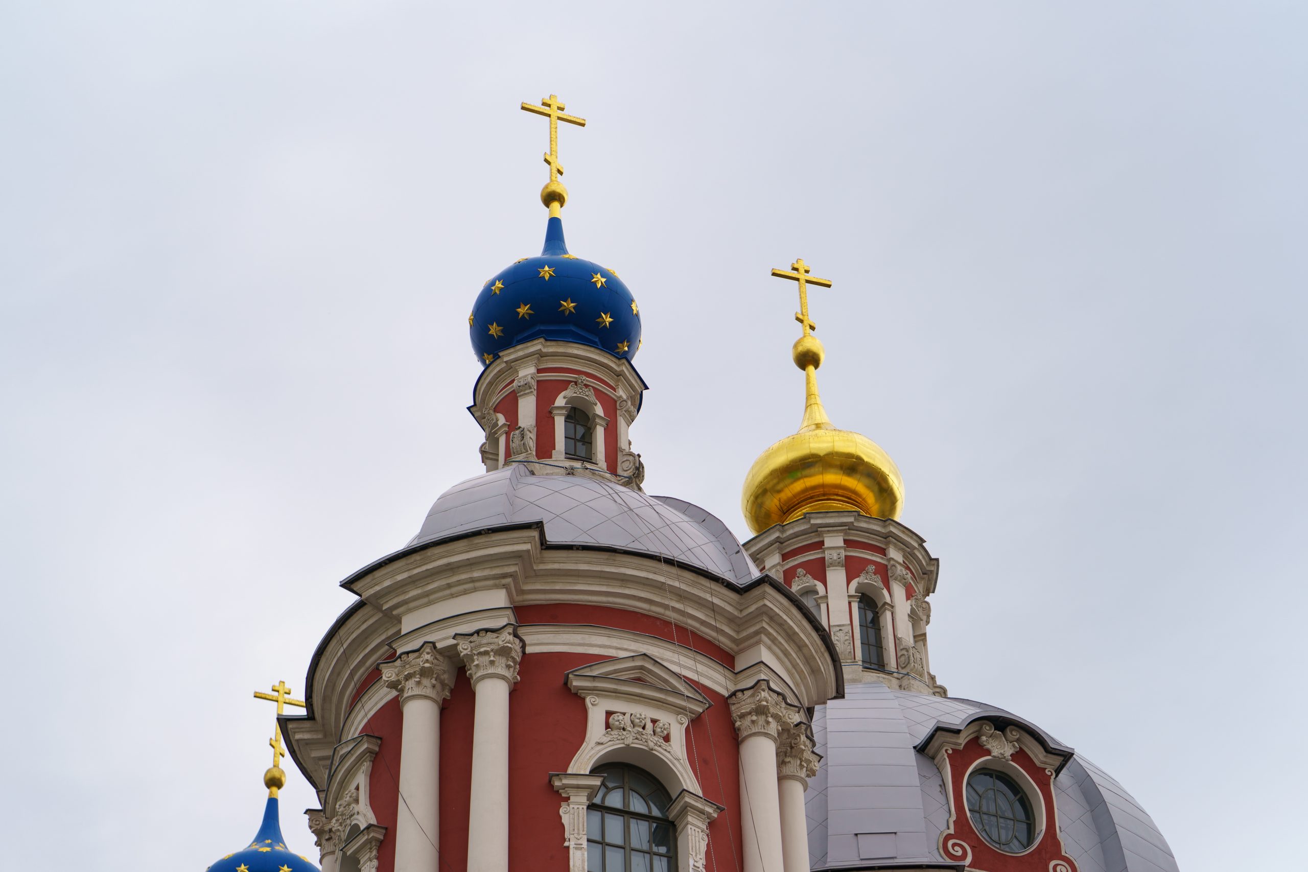 Golden,And,Blue,Domes,Of,The,Christian,Church,In,The