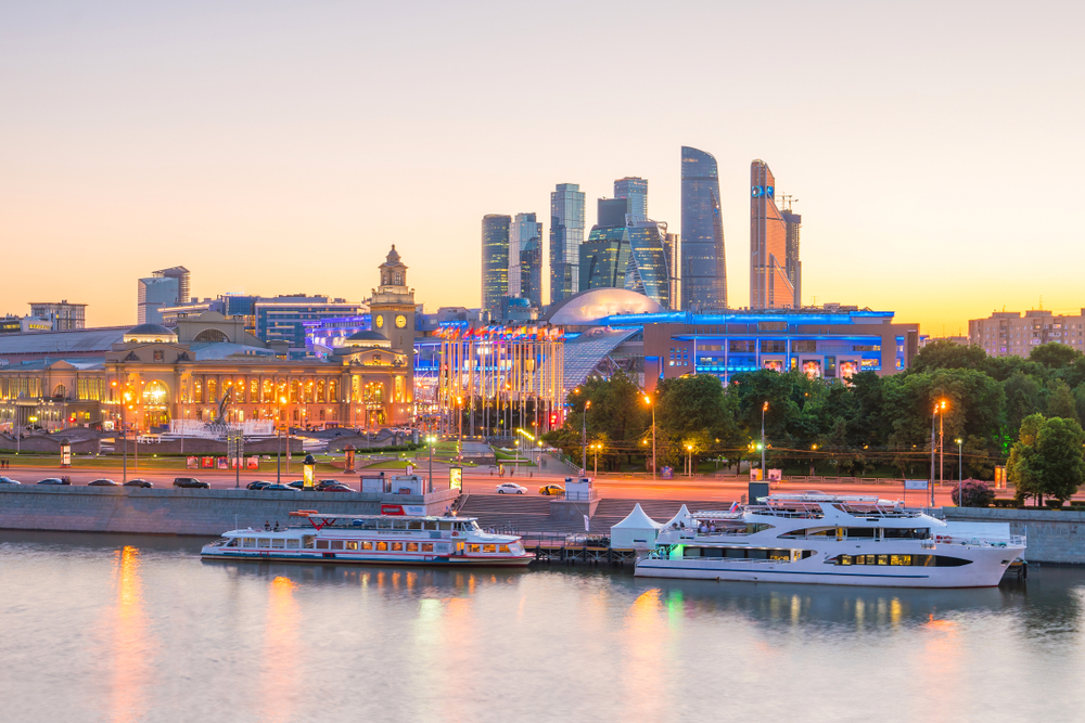 Moscow,City,Skyline,Business,District,And,Moscow,River,In,Russia