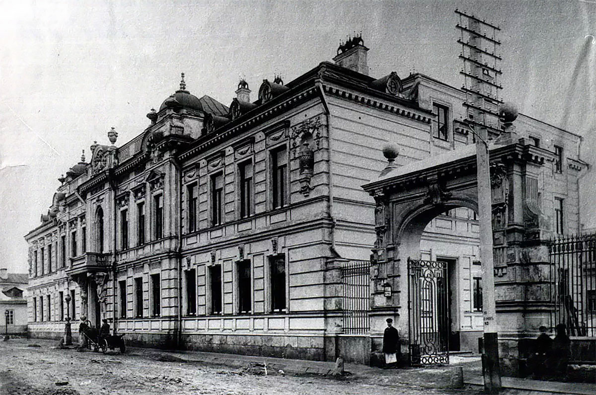 Усадьба Морозова во Введенском (Подсосенском) переулке, фотография 1900-1909 года