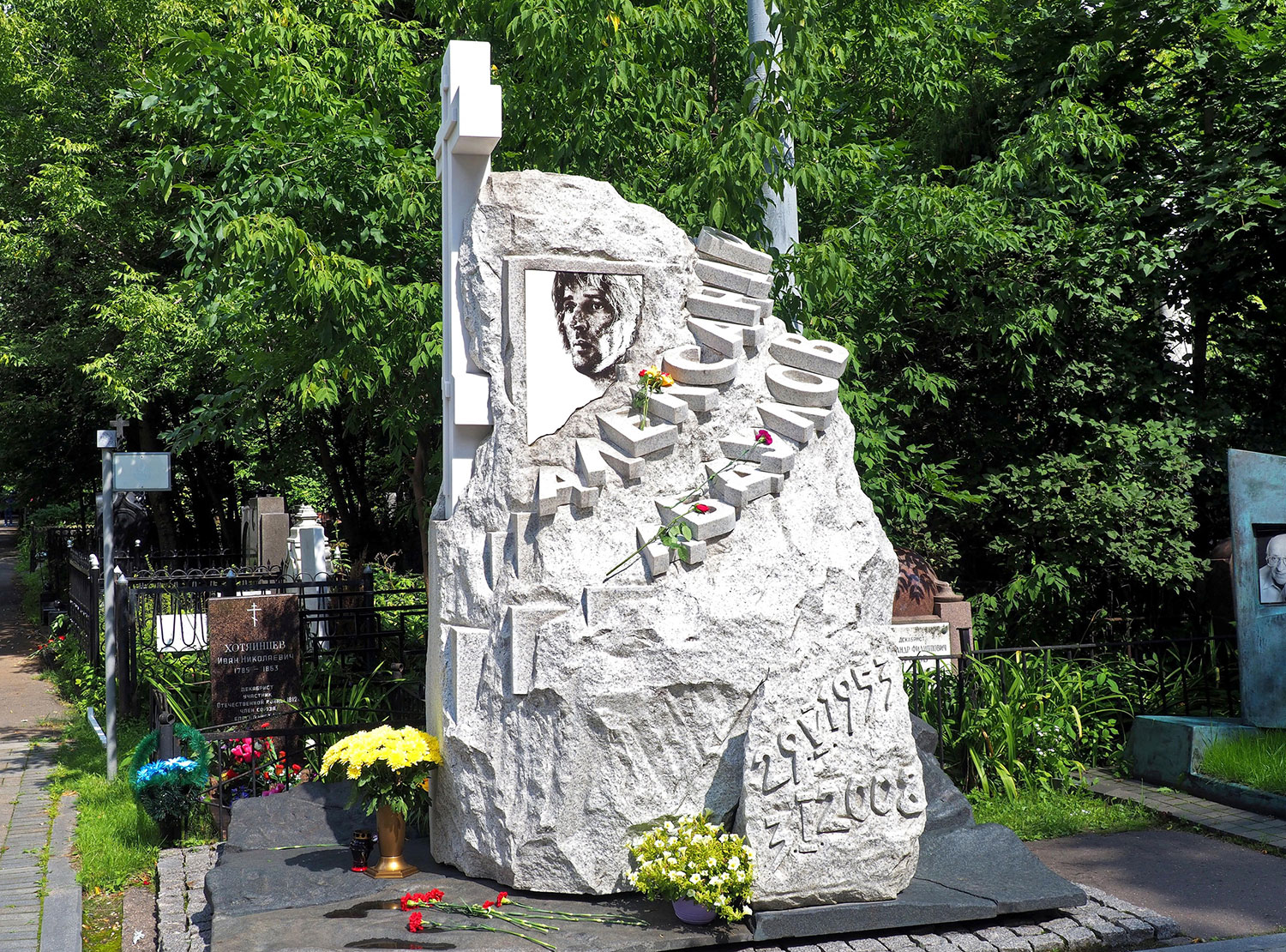 Памятник Абдулову на Ваганьковском кладбище