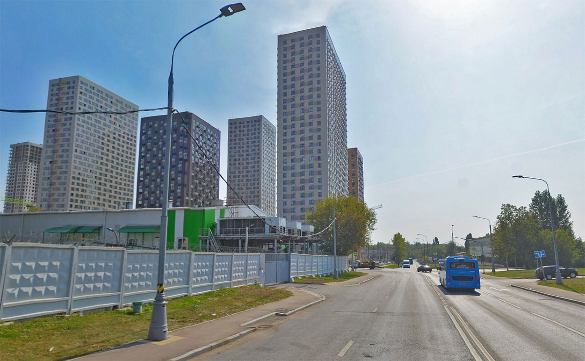 Деловая улица в Москве