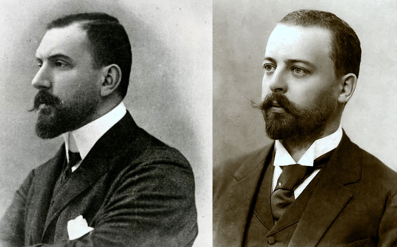 Степан Павлович Рябушинский (слева) и Фёдор Осипович Шехтель (справа)