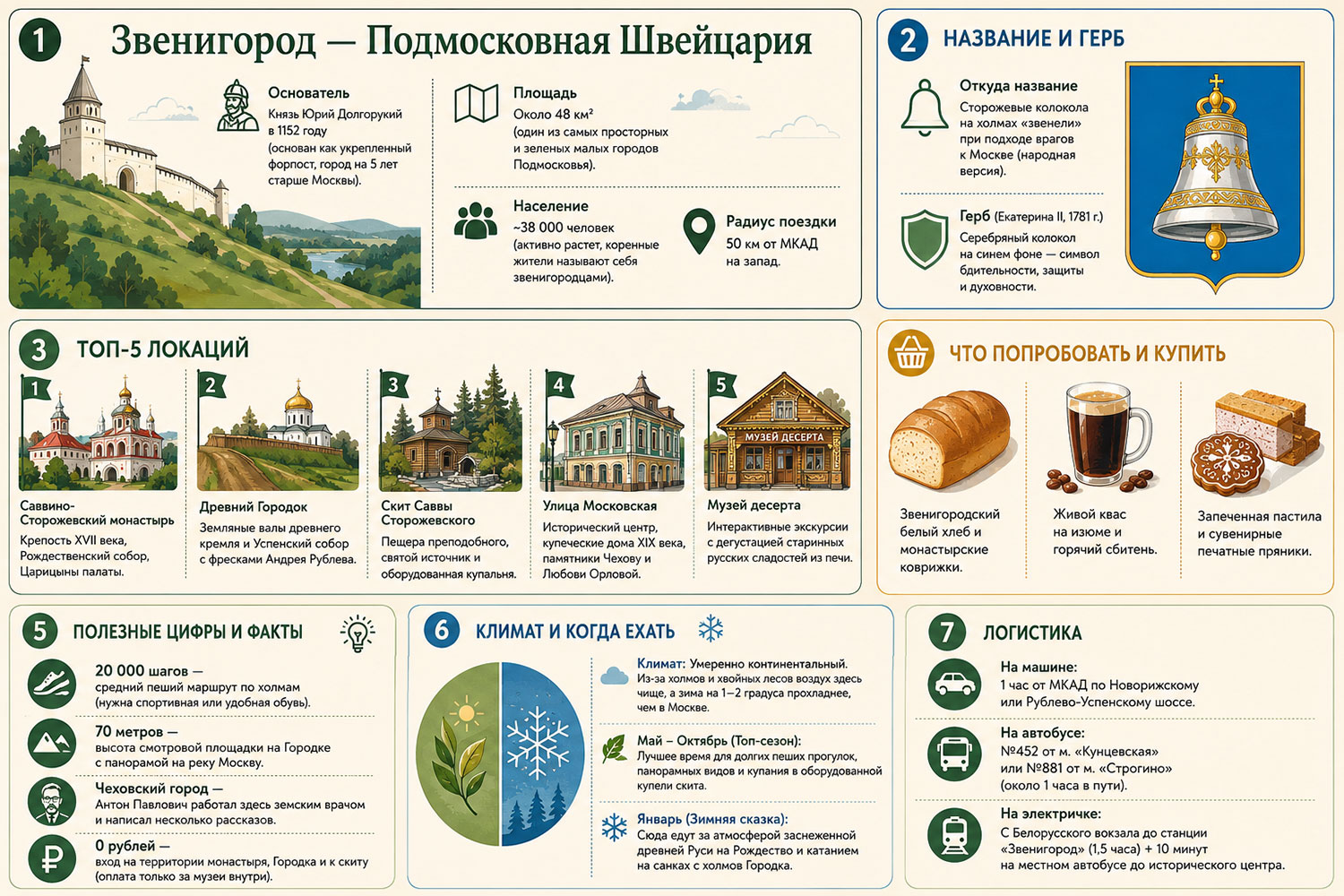 Звенигород - все самое главное